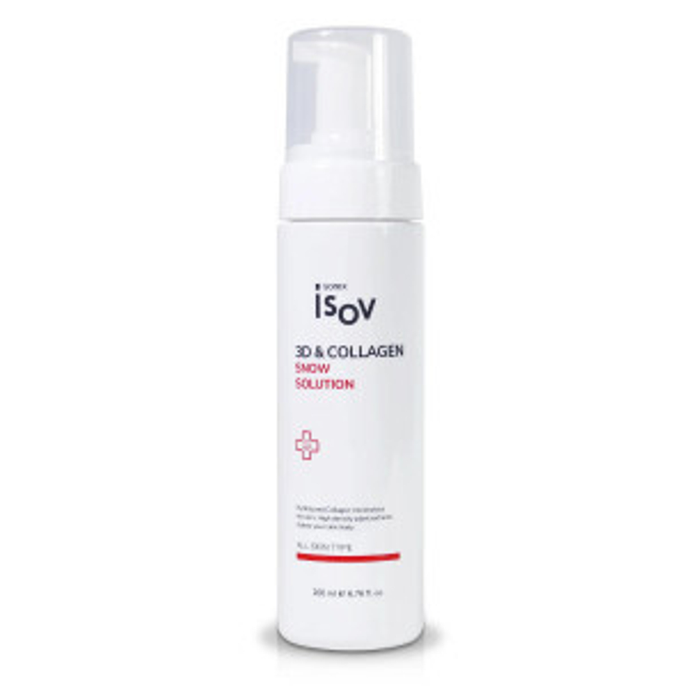 3D & Collagen Snow Solution ISOV Sorex | Пенка-эссенция увлажняющая, 200 мл