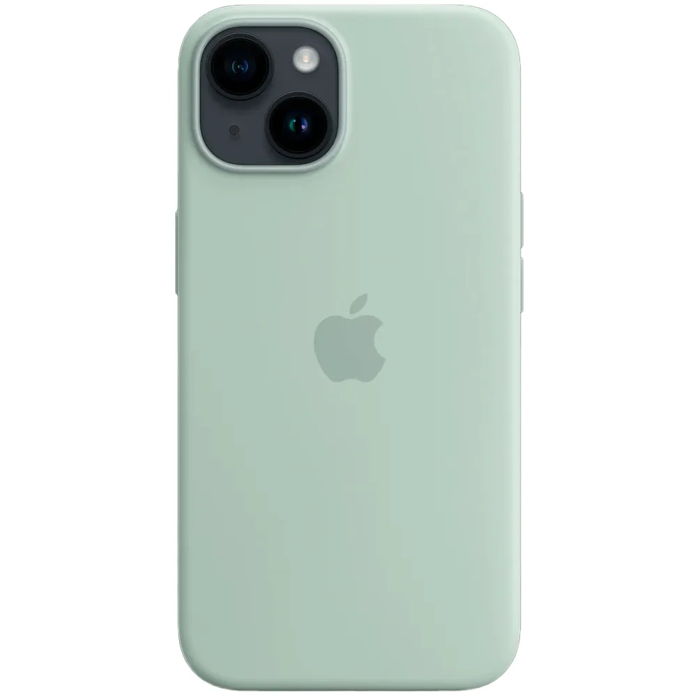 Силиконовый чехол с поддержкой MagSafe Apple Silicone Case для iPhone 14, Succulent (Агава)