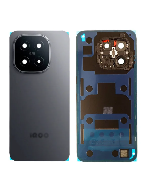 Задняя крышка для Iqoo 15 черная (Black) со стеклом камеры
