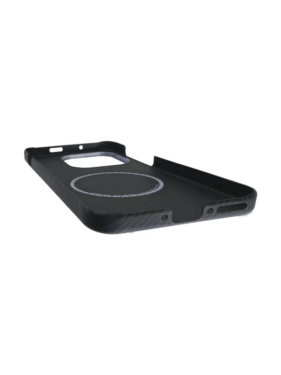 Карбоновый чехол для Oneplus 15 с MagSafe черная сетка (Black)