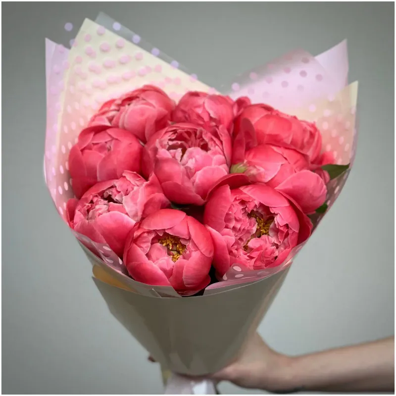 Букет из 9 пионов #15743 Букет из 9 пионов #15743