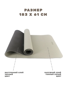 Коврик X-Origin 183*61*0,6 см для йоги и фитнеса