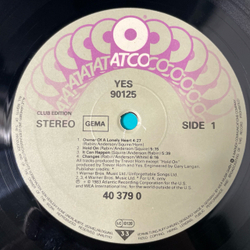 Винтажная виниловая пластинка LP Yes 90125 (Германия 1983)