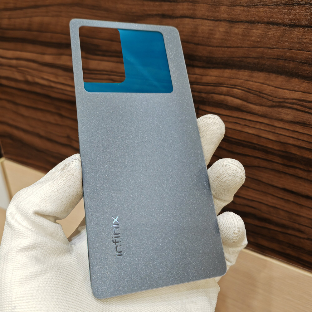 Крышка для Infinix Note 40 Оригинальная (заднее стекло) цвет: Чёрный / Синий