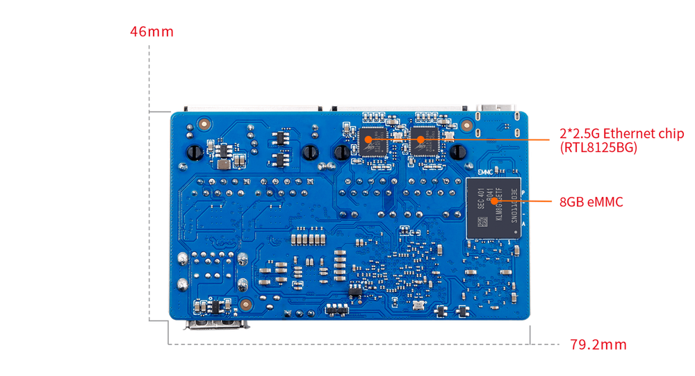 Orange pi R2S 8GB