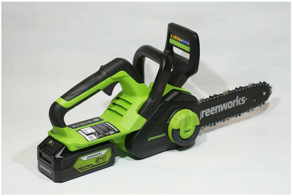 Цепная пила аккумуляторная GREENWORKS G24CS25 24В,25см,3/8-1,1-40 (без АКБ и ЗУ) (2007707)