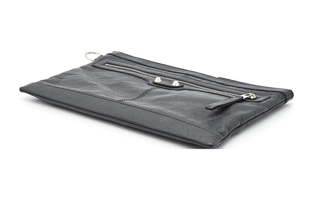 Balenciaga Sheepskin Clutch Large Men"s Gray