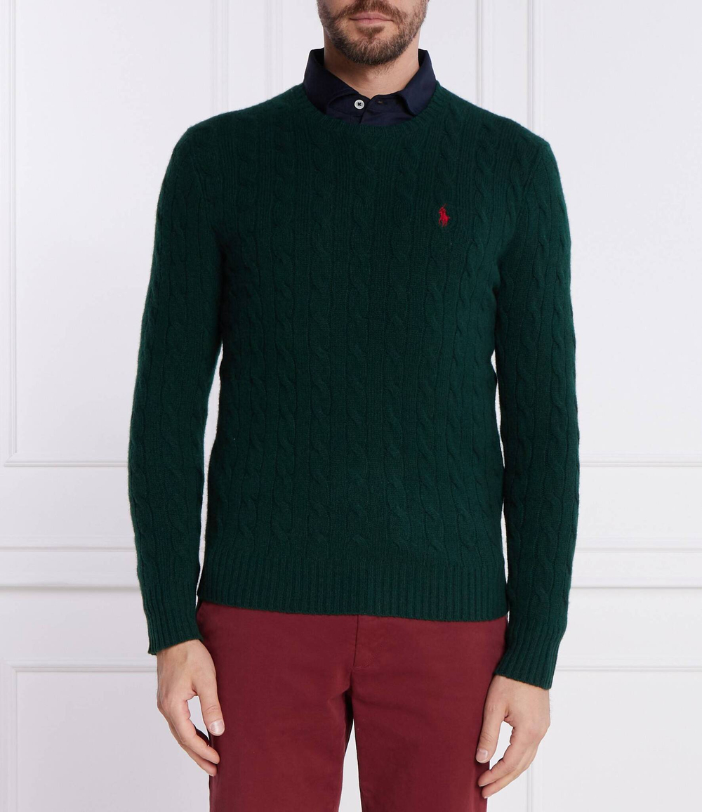 Хлопковый свитер POLO RALPH LAUREN - зеленый(710876762)