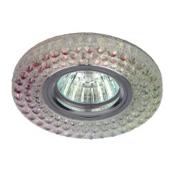 Светильник встраиваемый cо светодиодной подсветкой ЭРА DK LD15 SL RGB/WH под лампу MR16 GU5.3 мультиколор | Встраиваемые LED светильники