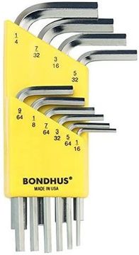 Набор из 10 дюймовых хромированных ключей BONDHUS S 1/16-1/4" 16238
