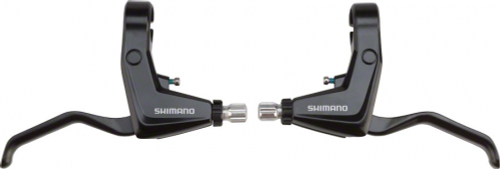Тормозная ручка Shimano Alivio, T4000, прав+лев, черная, v-br под 2 пальца