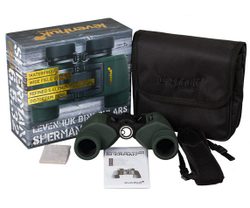 Комплект поставки Levenhuk Sherman Pro 6,5x32, темно-зеленого цвета