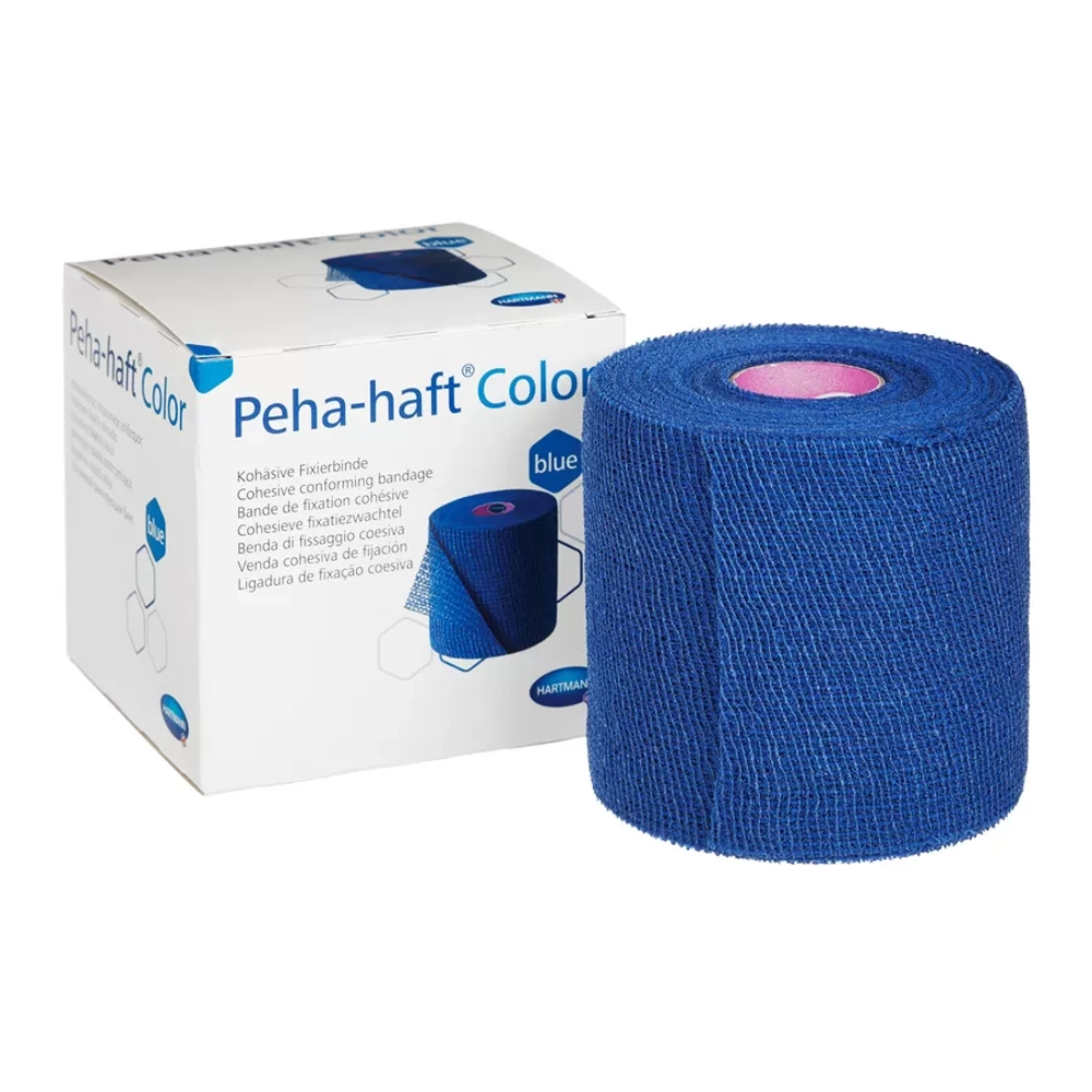 Бинт Paul Hartmann Peha-haft самофиксирующийся 6 см 20 м синий