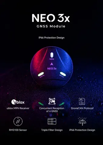 GPS модуль CUAV NEO 3X (M9N) DroneCAN