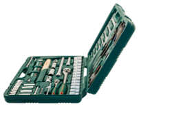 S04H52477S Набор инструмента универсальный 1/4", 1/2"DR, 77 предметов