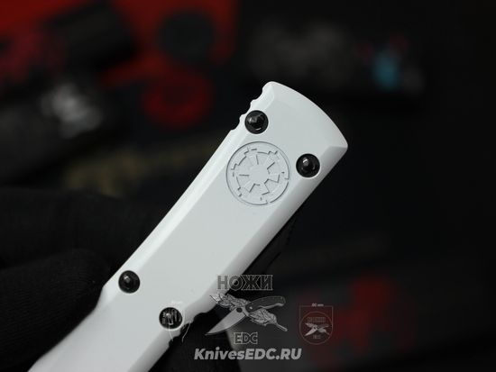 Фронтальный нож Microtech Ultratech Storm Trooper 121-1STD S/E с клинком из стали Böhler M390