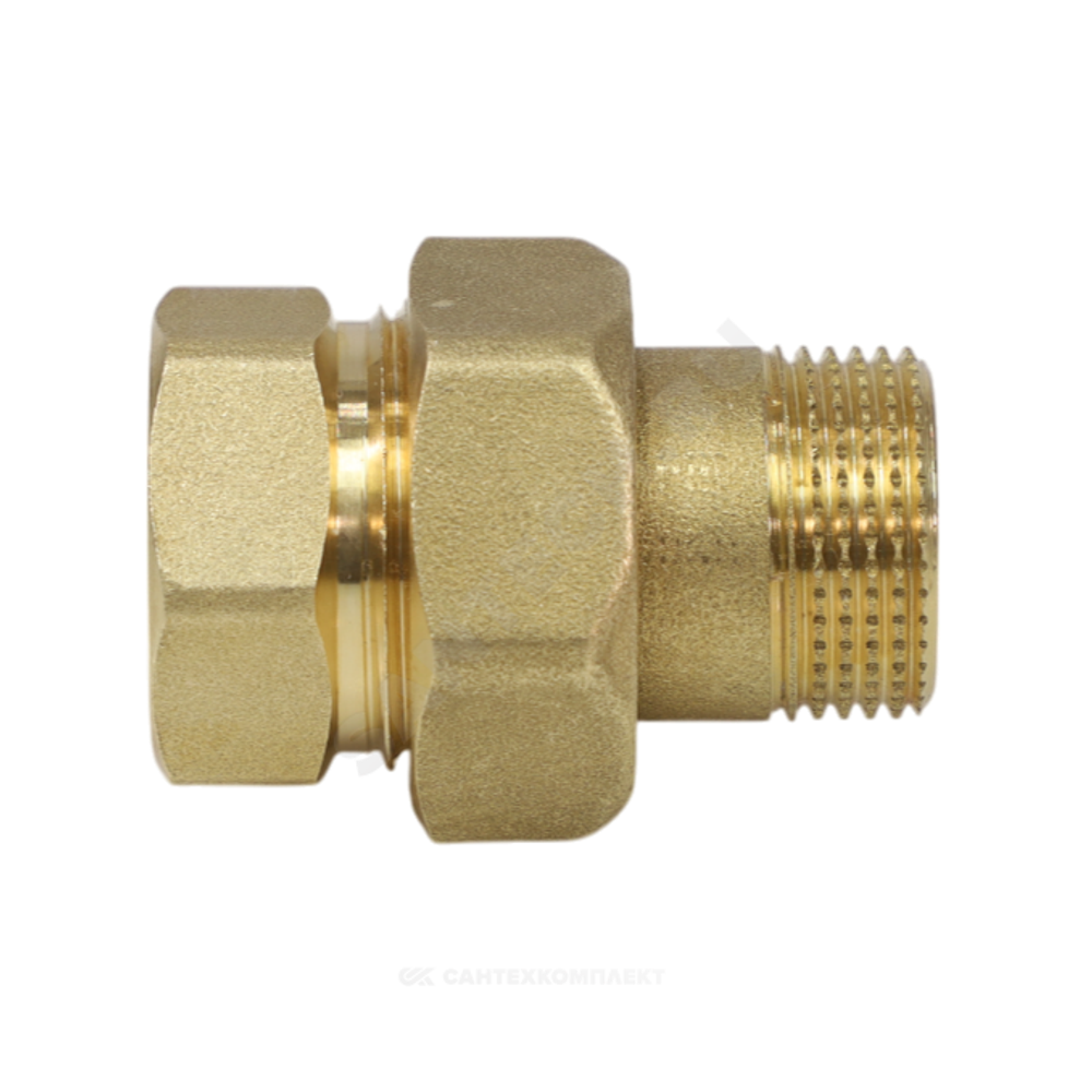 Соединитель латунь американка Ду 15 (1/2") прямой ВР/НР R18 Giacomini R18Y003