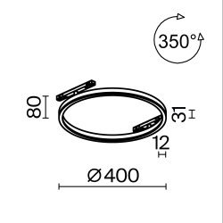 Трековый светильник Technical TR227-2-24W4K-B
