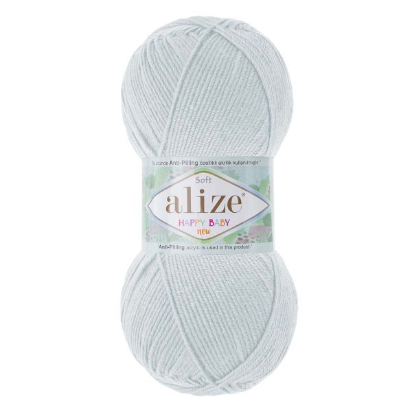 Пряжа Alize (Ализе) Happy Baby New / уп.5 мот. по 100 г, 320м, 224 светло-серый