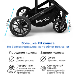 Коляска трансформер BubaGO Dias 3в1