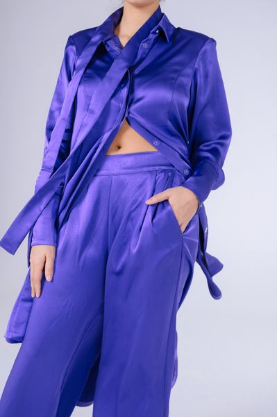 Брюки из натурального шелка Violet