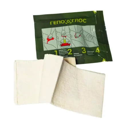 Гемостатическое средство "Гепоглос" (бинт 8*100см) м.1607