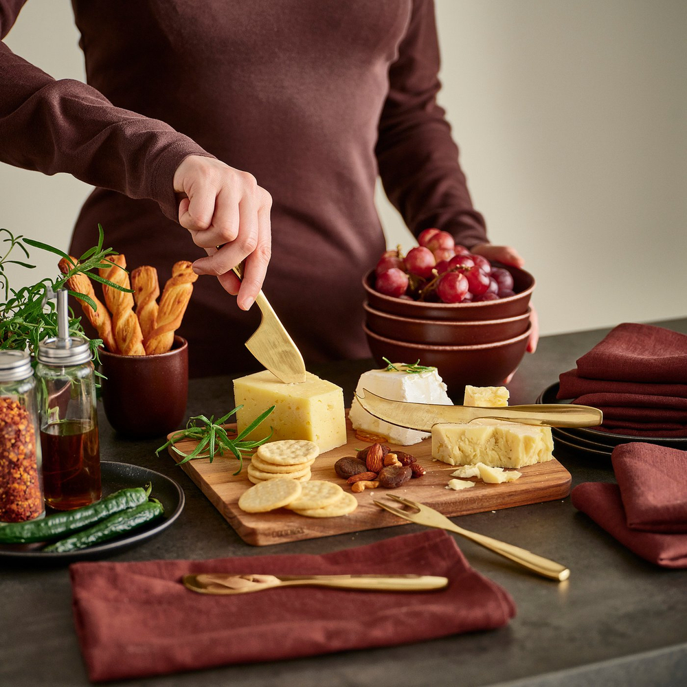 IKEA TILLAGD  (ИКЕА ТИЛЛАГД)  -  Нож для сыра, набор 4 шт. - цвет латуни