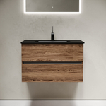 Тумба подвесная под раковину Sancos Urban, дуб чарльстон 790х450х550, арт. UR80ECH