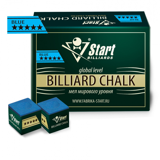 Мел Startbilliards 5 звезд синий (72шт)
