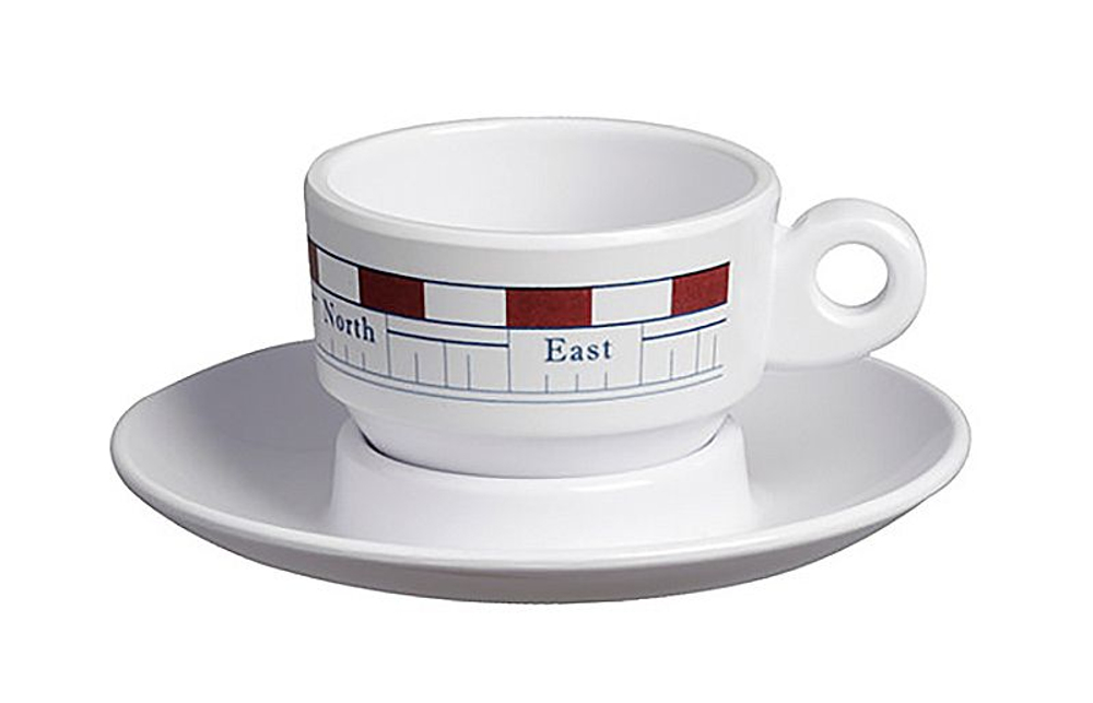 Чашка кофейная с блюдцем "Mistral", 6х5 см, 6 шт (10265279)
