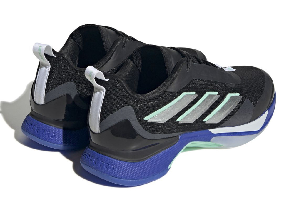 Женские Кроссовки теннисные Adidas Avacourt W - core black/silver metallic/lucid blue