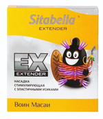 Стимулирующая насадка Sitabella Extender Воин Масаи (Цвет: прозрачный)