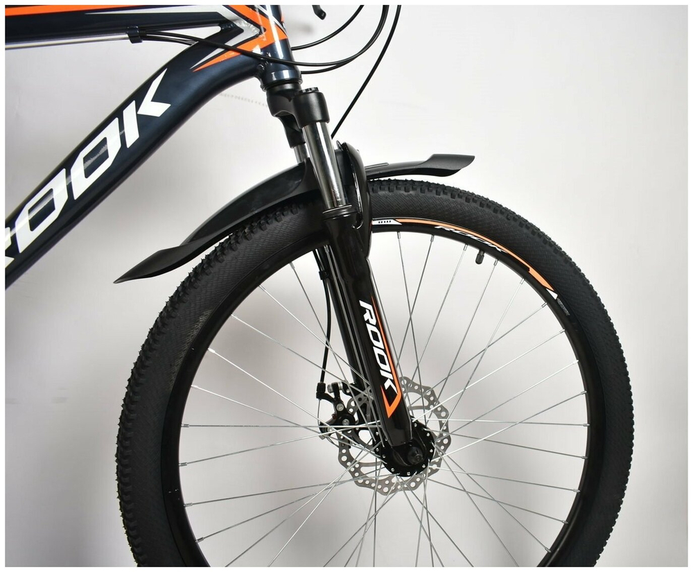 Горный велосипед Rook MА261D 26" (Рама: one size (Рост: 150-180 см), цвет: серый/оранжевый)