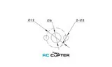 Пропеллер карбоновый цельный G 24x7.8 T-Motor (пара)