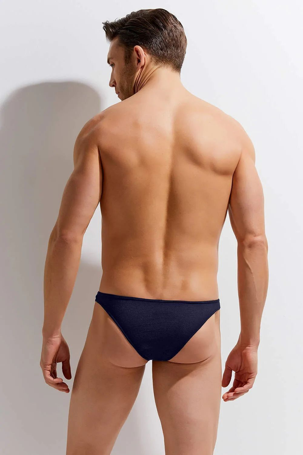 Хлопковые мужские трусы-бразилиана Modern Essentials Brazilian Slip (Размер: S) (Цвет: черный)