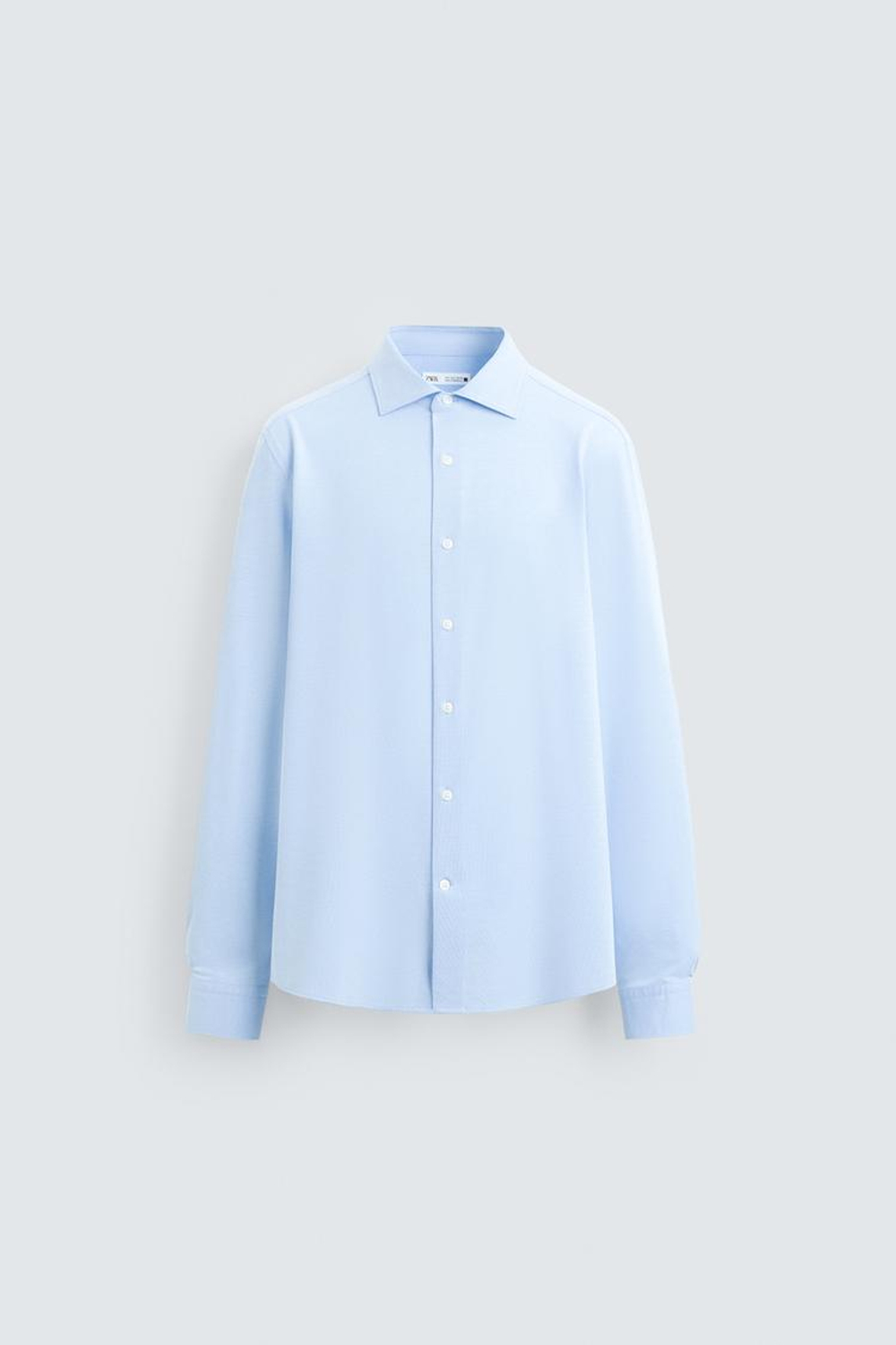 ZARA РУБАШКА REGULAR-FIT, НЕБЕСНО-ГОЛУБОЙ