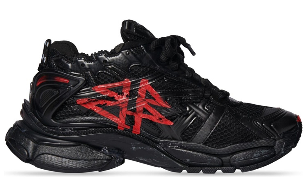 Balenciaga Runner Graffiti Black Red