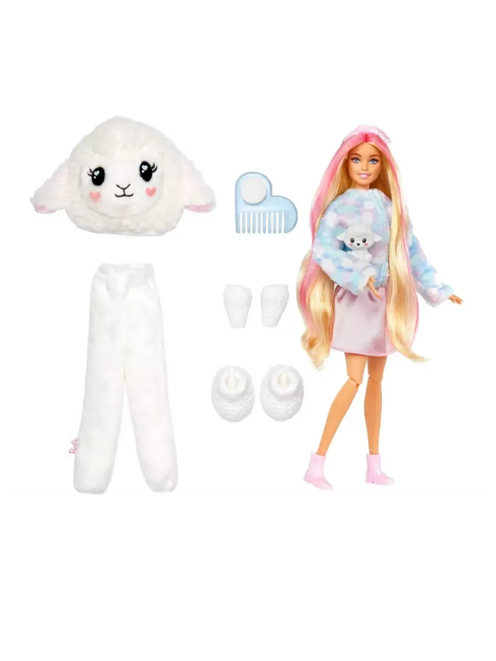 Кукла Барби Кьюти Ревил Овечка | Barbie Cutie Reveal Sheep HKR03 | кукла в костюме овечки с сюрпризом Mattel | 3+