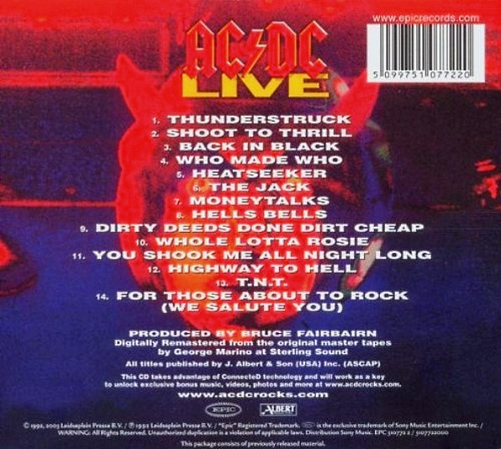 AC/DC / Live (Remasters Edition)(CD)