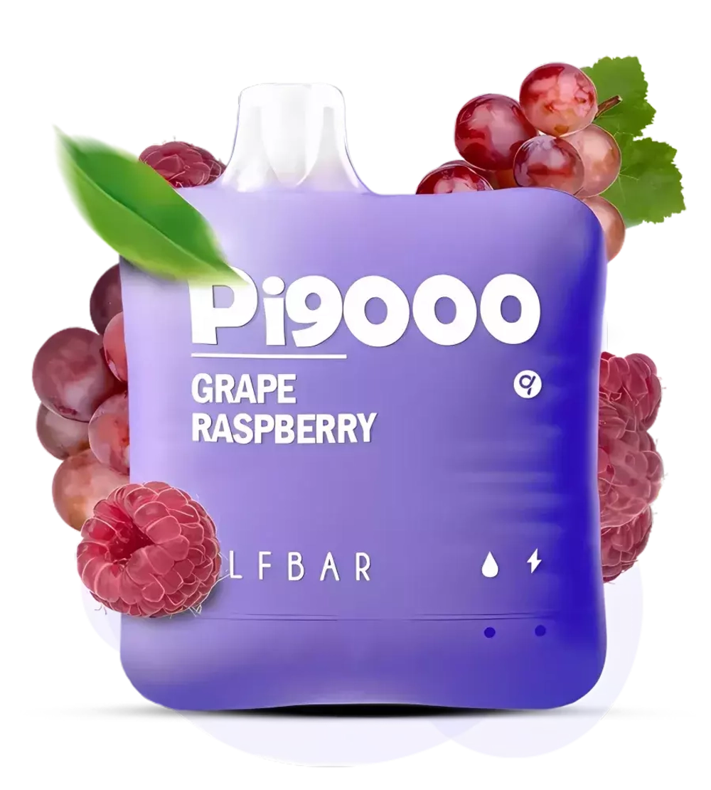 Elf Bar Pi9000 - Grape Raspberry (nic 5%)