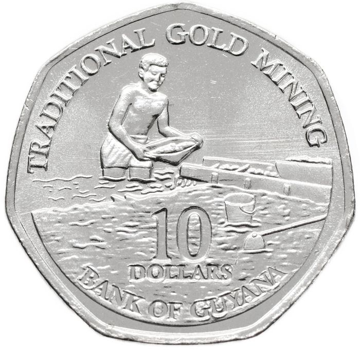 10 долларов 2013 Гайана