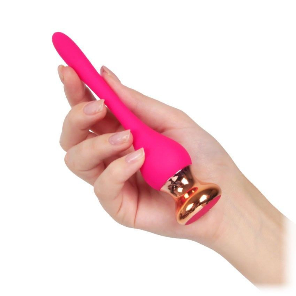 Розовый вибромассажер Nipple Vibrator - 14,5 см. (Цвет: розовый)
