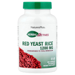 NaturesPlus, Herbal Actives, красный ферментированный рис, 120 капсул (600 мг в 1 капсуле)