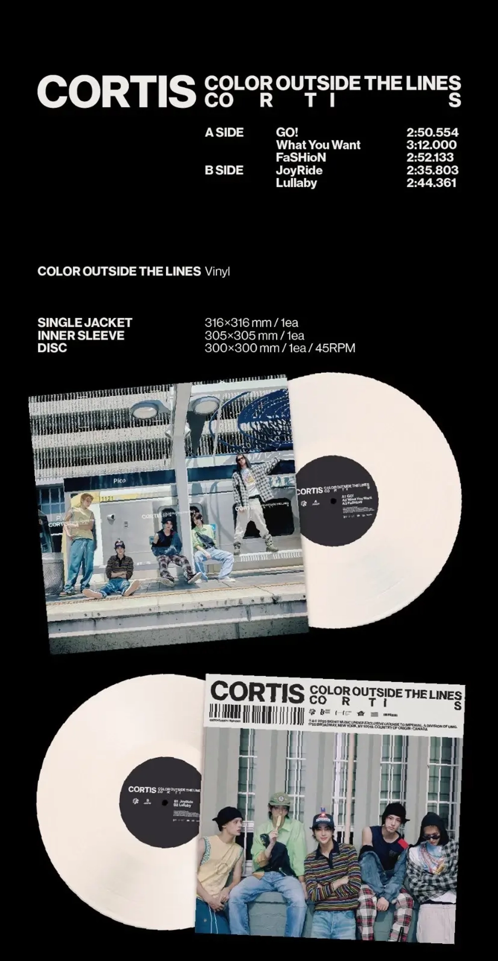 Альбом CORTIS - Color Outside The Lines [Vinyl ver.]