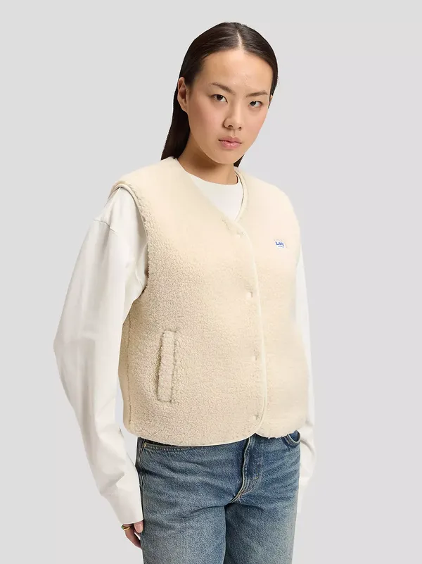 Жилет женский утепленный LEE SHORT SHERPA VEST