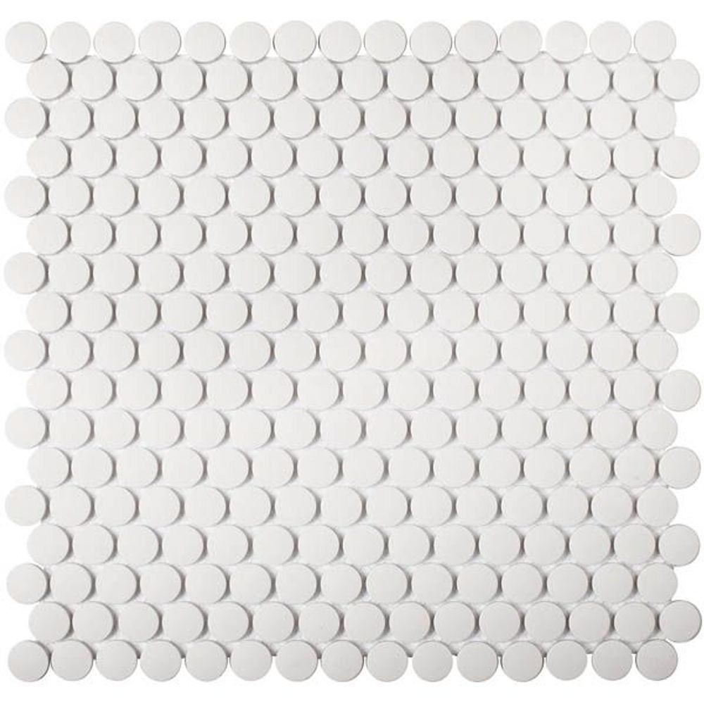 Мозаика Penny Round White Antislip (JNK81011)