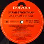 Sarah Brightman ‎– As I Came Of Age (Англия 1990г.)