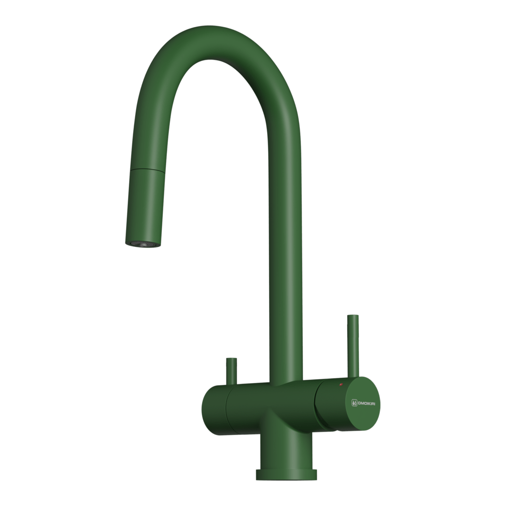Смеситель для кухни Omoikiri Akita-S-RG латунь/royal green