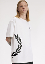 Футболка FRED PERRY Textured Laurel Wreath T-Shirt