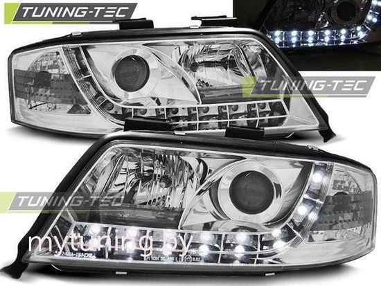 Передние фары daylight chrome для Audi A6 C5